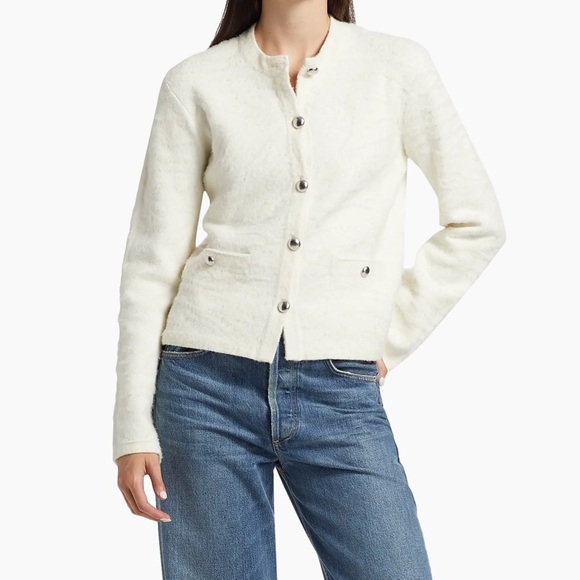 Proenza Schouler White Label Josephine Textured-Knit Jacket - Picture 2 of 9